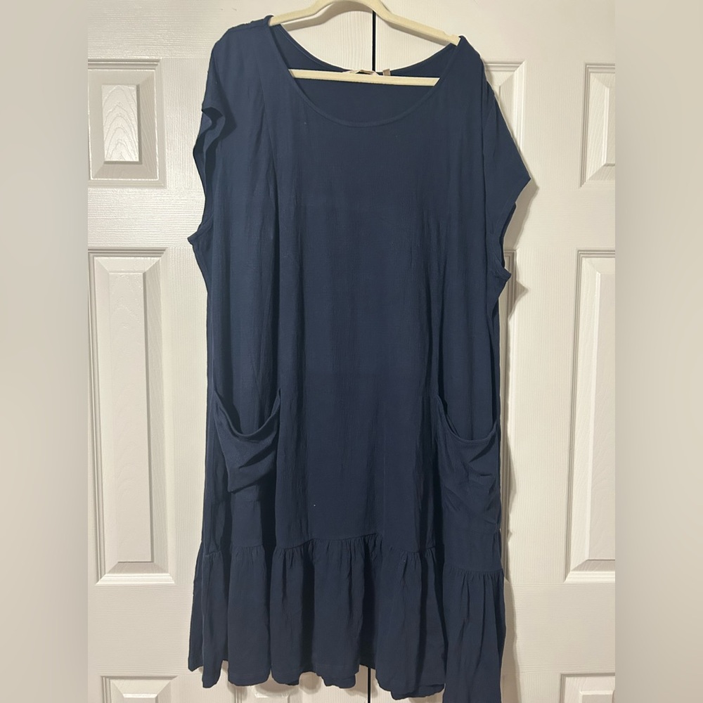 Soft Surroundings 3x Navy Blue Dress